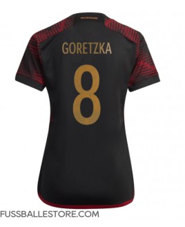 Günstige Deutschland Leon Goretzka #8 Auswärtstrikot Damen WM 2022 Kurzarm